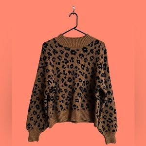 Old Navy Leopard Print Sweater